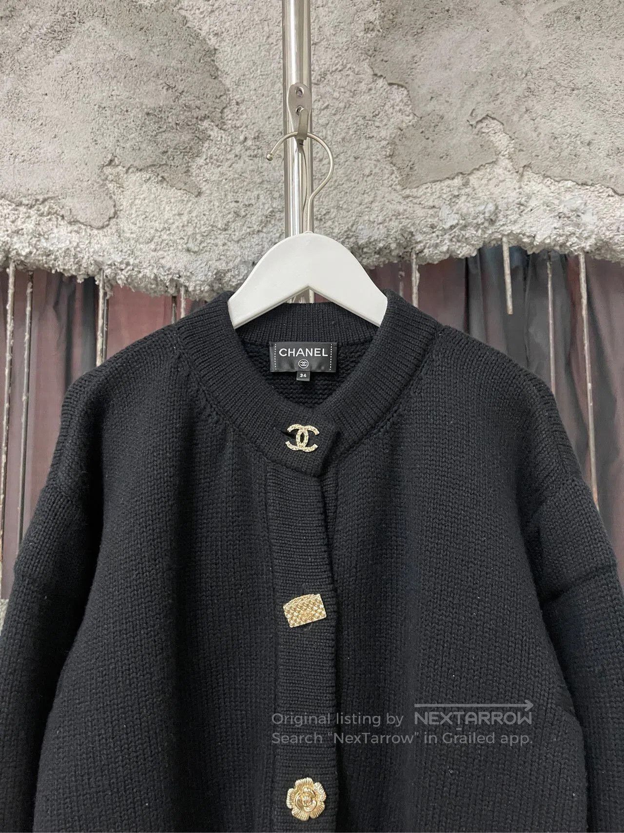 Chanel Chanel Wool Cardigan in Excellent Condition. Size XS / US 0-2 / IT 36-38 - 3 Thumbnail