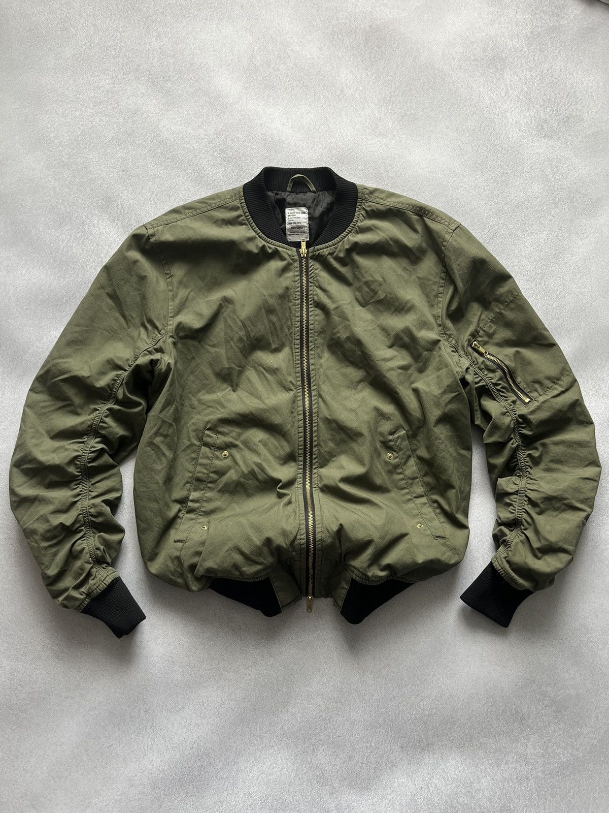Archival Clothing Divd Supply Bomber Jacket Khaki Alpha Industries style Grailed