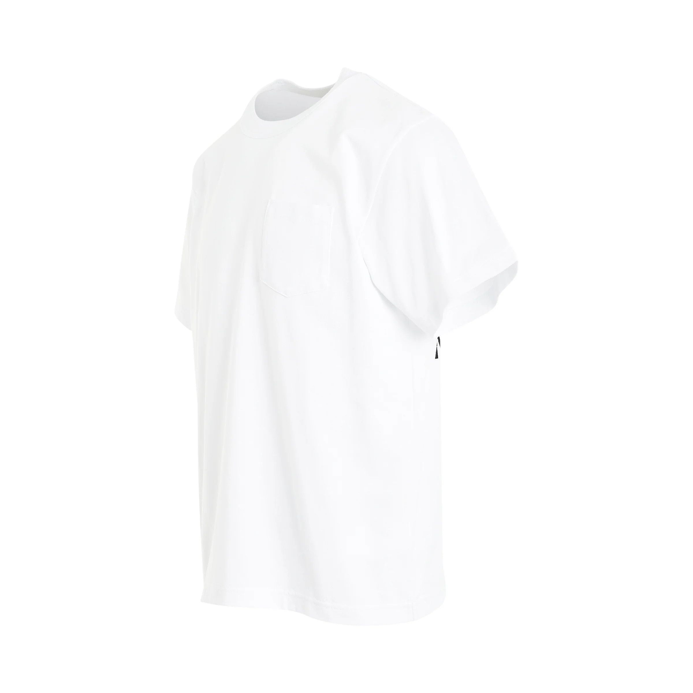 Sacai o1mris0824 T-Shirt in White Size US S / EU 44-46 / 1 - 2 Thumbnail