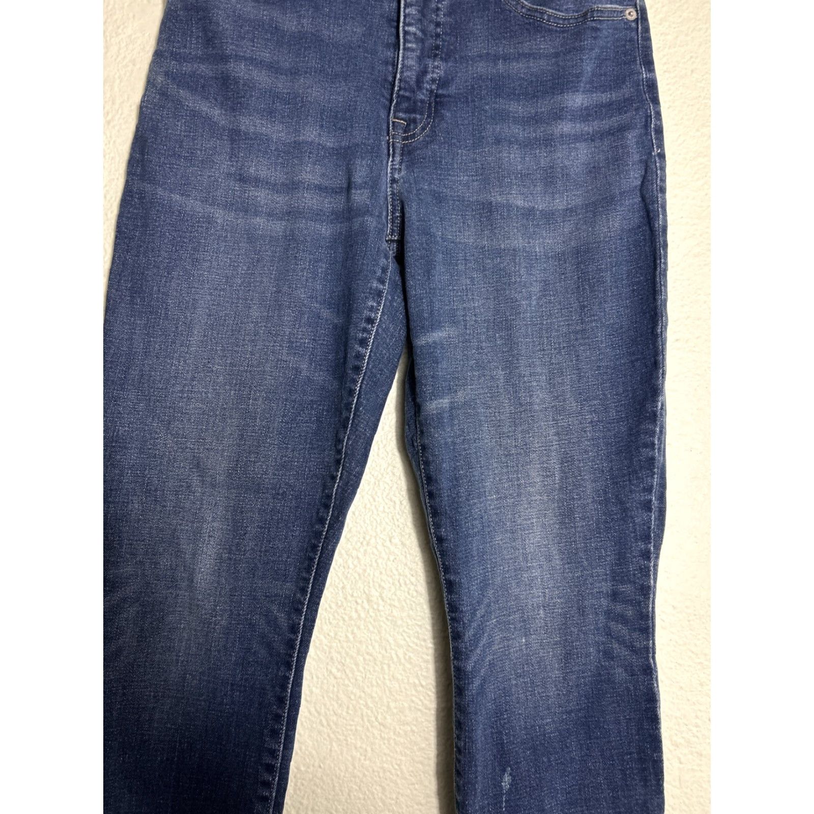 Lucky Brand Lucky Brand Bridgette Skinny Jeans Dark Wash 8 29 Inseam Womens 8/29 High Rise Stain Blue Denim Shirt? Size ONE SIZE - 4 Thumbnail