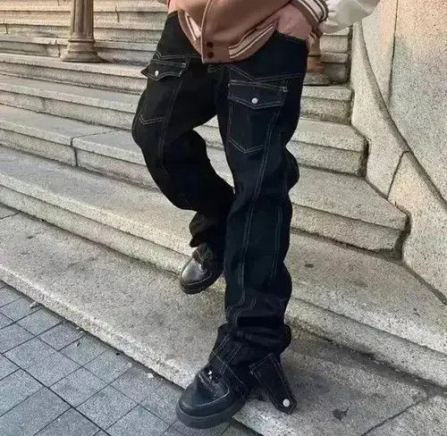 Japanese Brand Avantgarde fashion black denim Size US 32 / EU 48 - 6 Thumbnail