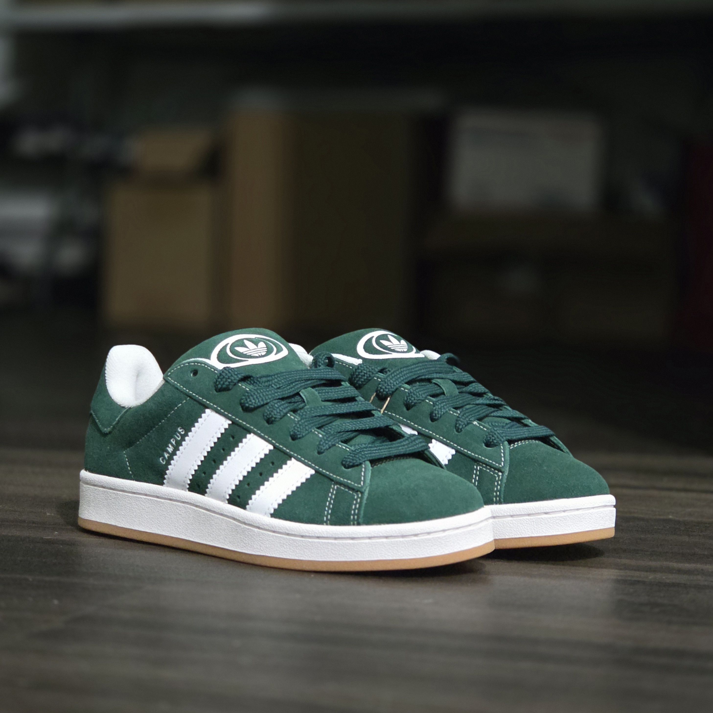 Adidas Adidas Campus 00s J IH7492 Dark Green White ,5.5 men 6.5 wmn Size US 5.5 / EU 38 - 8 Thumbnail