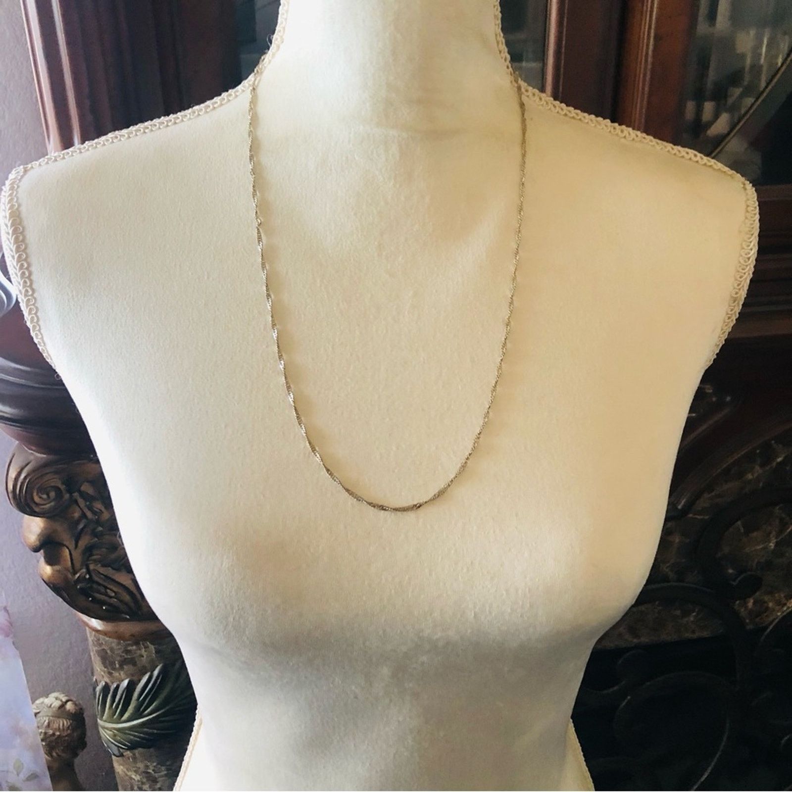 Vintage Vintage Italy 925 sterling silver Singapore chain necklace Size ONE SIZE - 6 Thumbnail