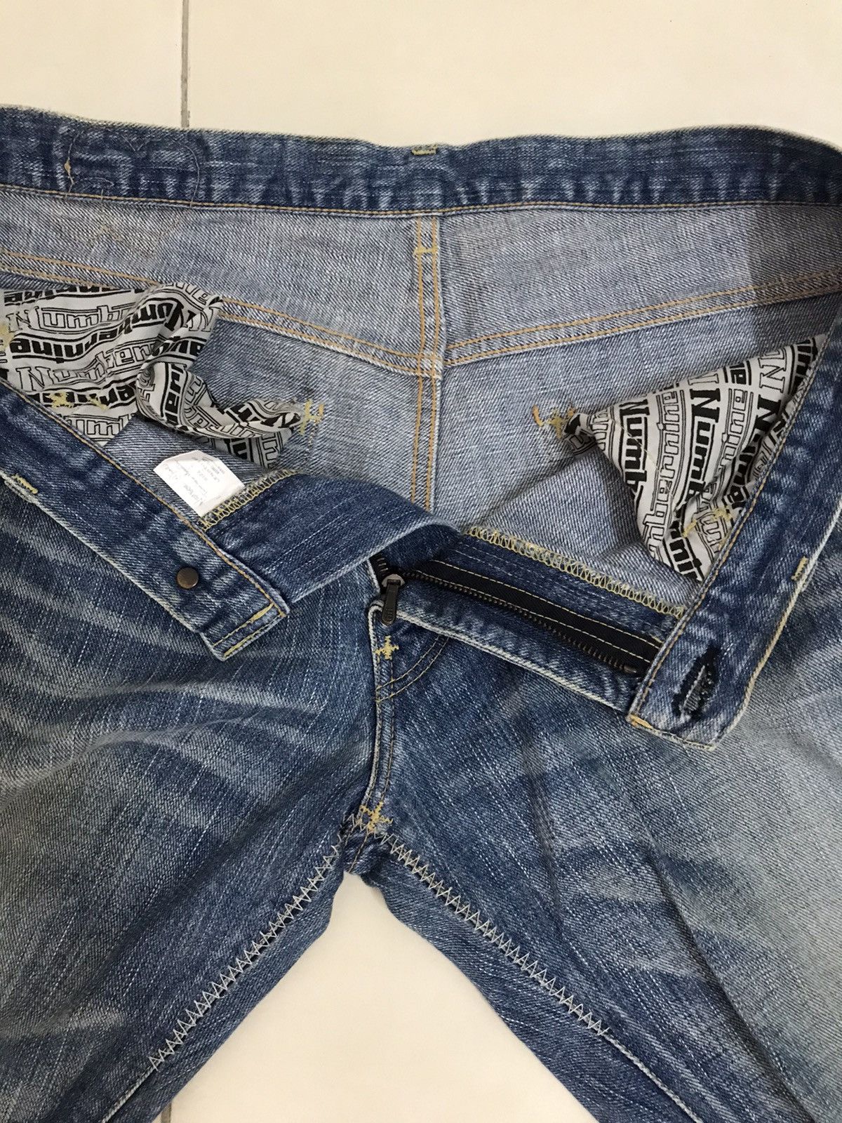 Number (N)ine Rare Number Nine Short denim archive Size US 32 / EU 48 - 10 Thumbnail