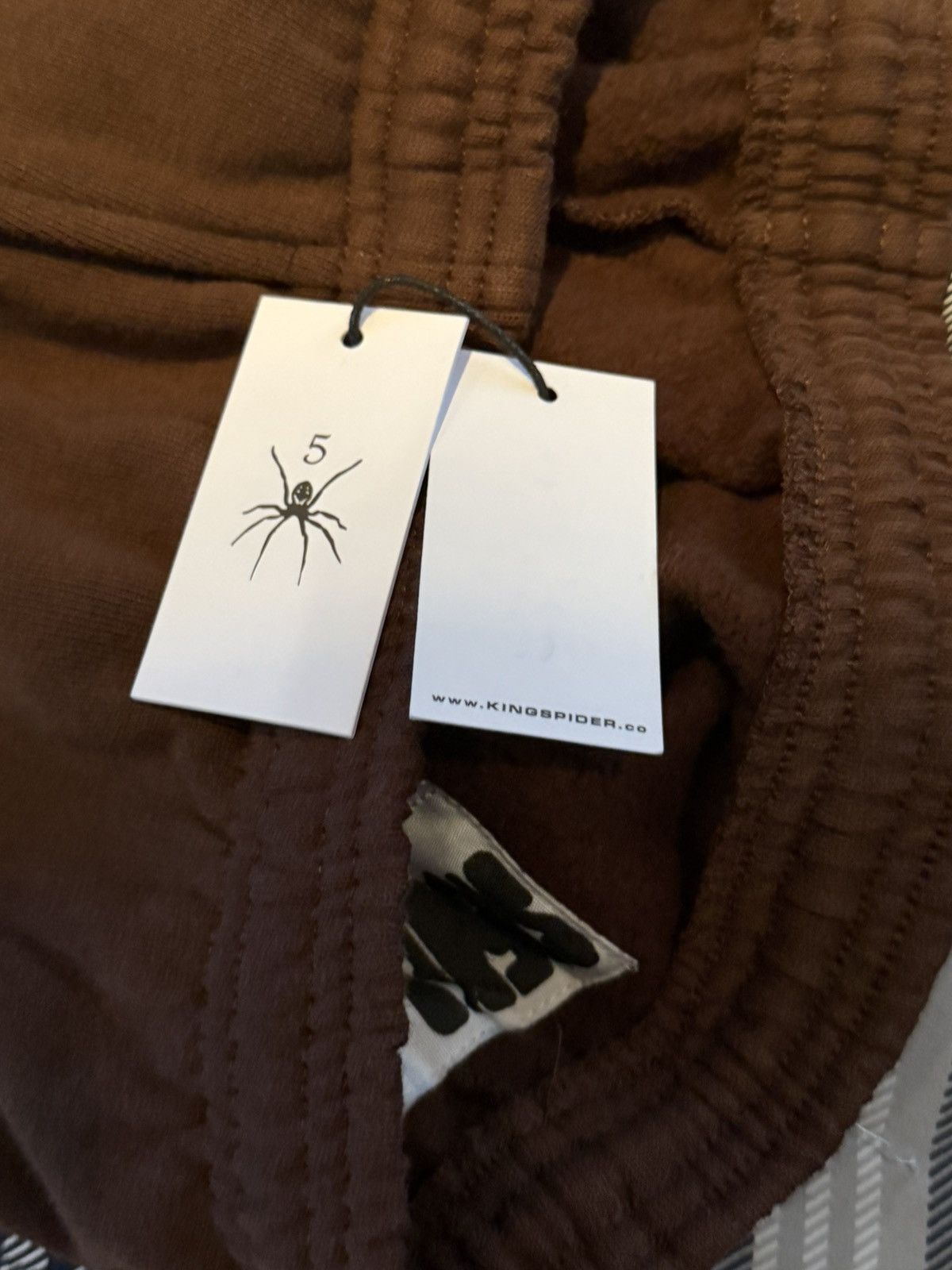 Sp5der Brown Rhinestone Sp5der Sweatpants Size US 32 / EU 48 - 10 Thumbnail