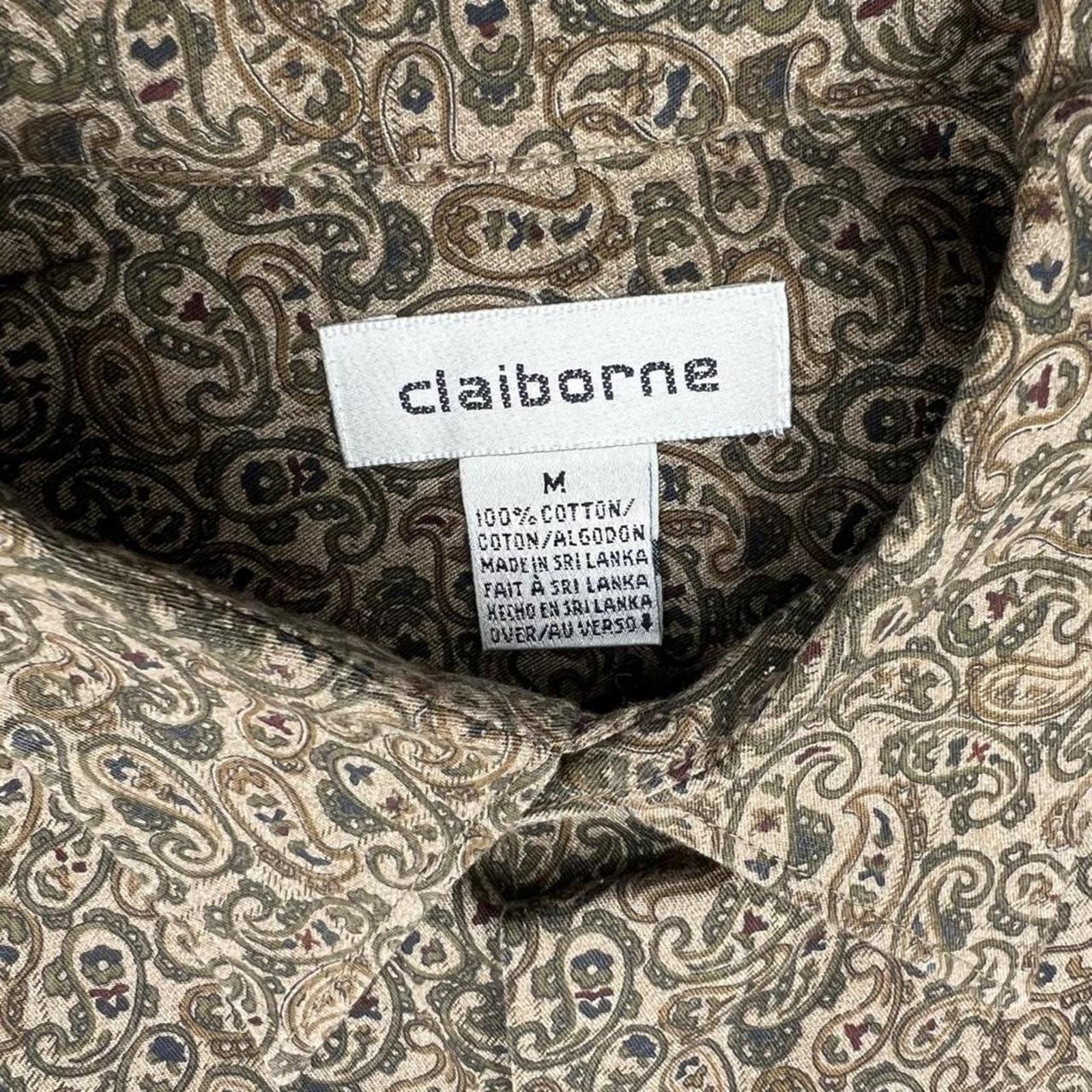 Liz Claiborne Vintage 90s Paisley Pattern Button Down Shirt Size US M / EU 48-50 / 2 - 3 Thumbnail