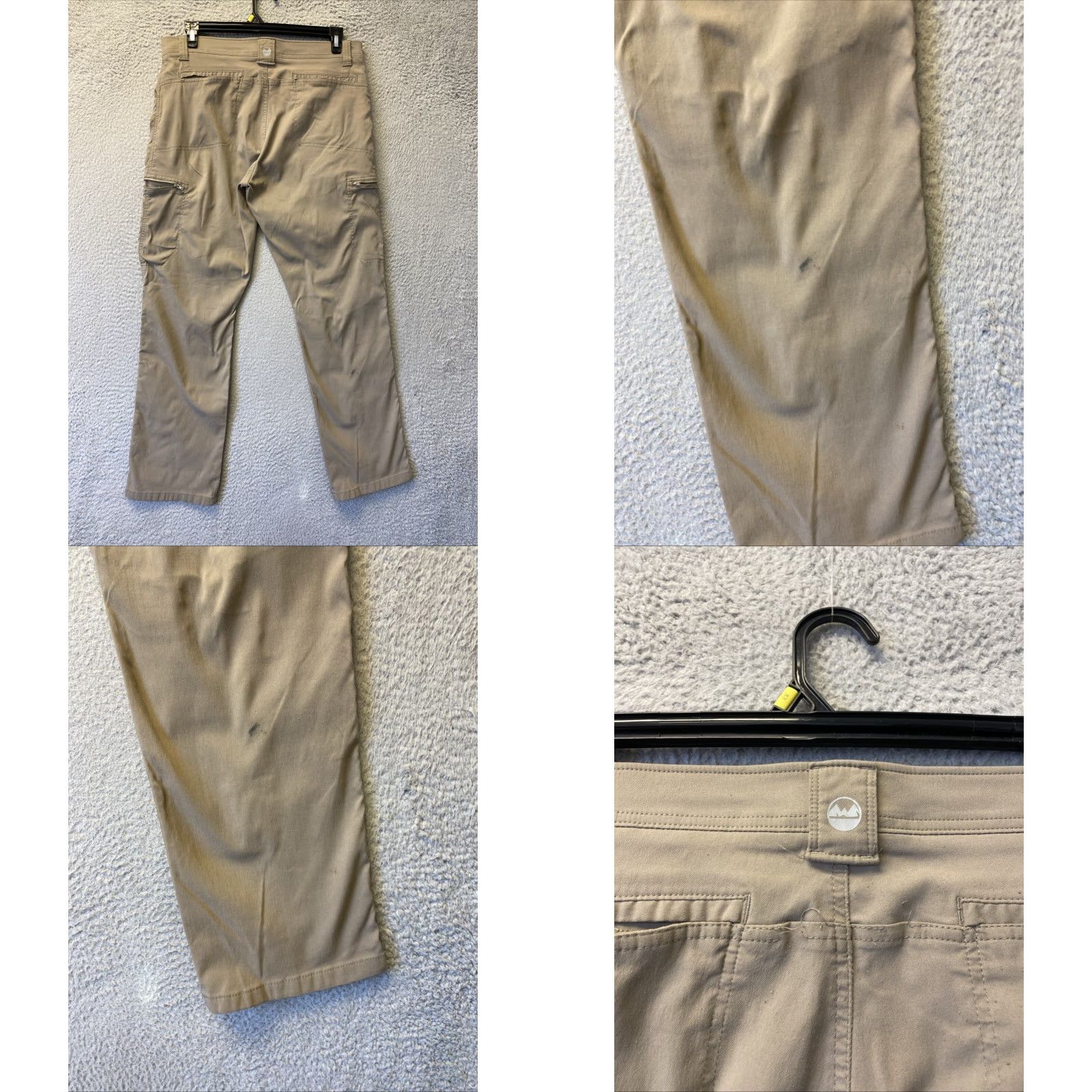 Wrangler VINTAGE Wrangler Cargo Pants Men's 36x32 All Terrain Gear Hiking Work Nylon Spandex Casual Outdoor Tan Size US 36 / EU 52 - 8 Thumbnail