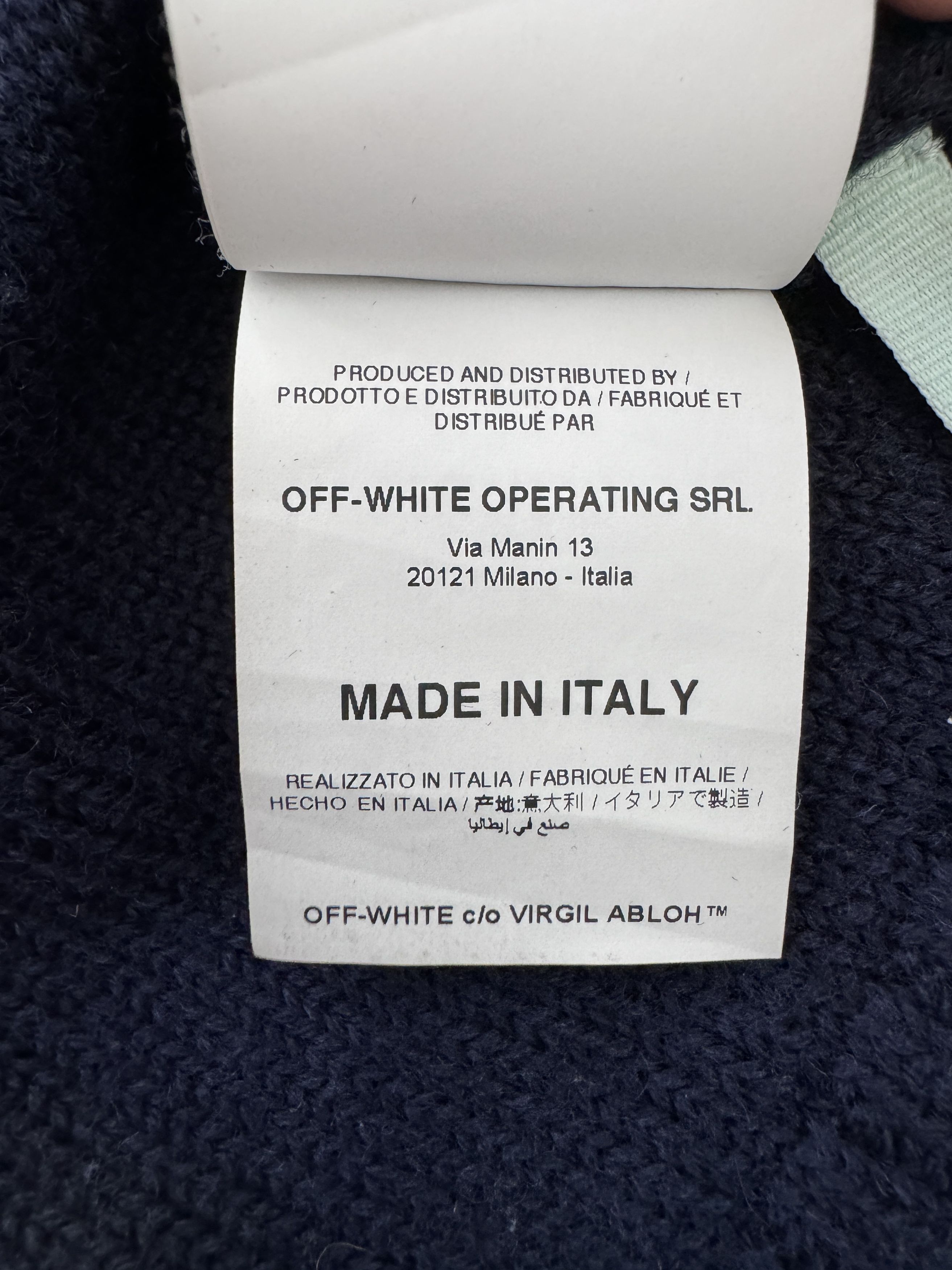 Off-White Off-White Distressed Intarsia Logo Wool Sweater Size US M / EU 48-50 / 2 - 6 Thumbnail