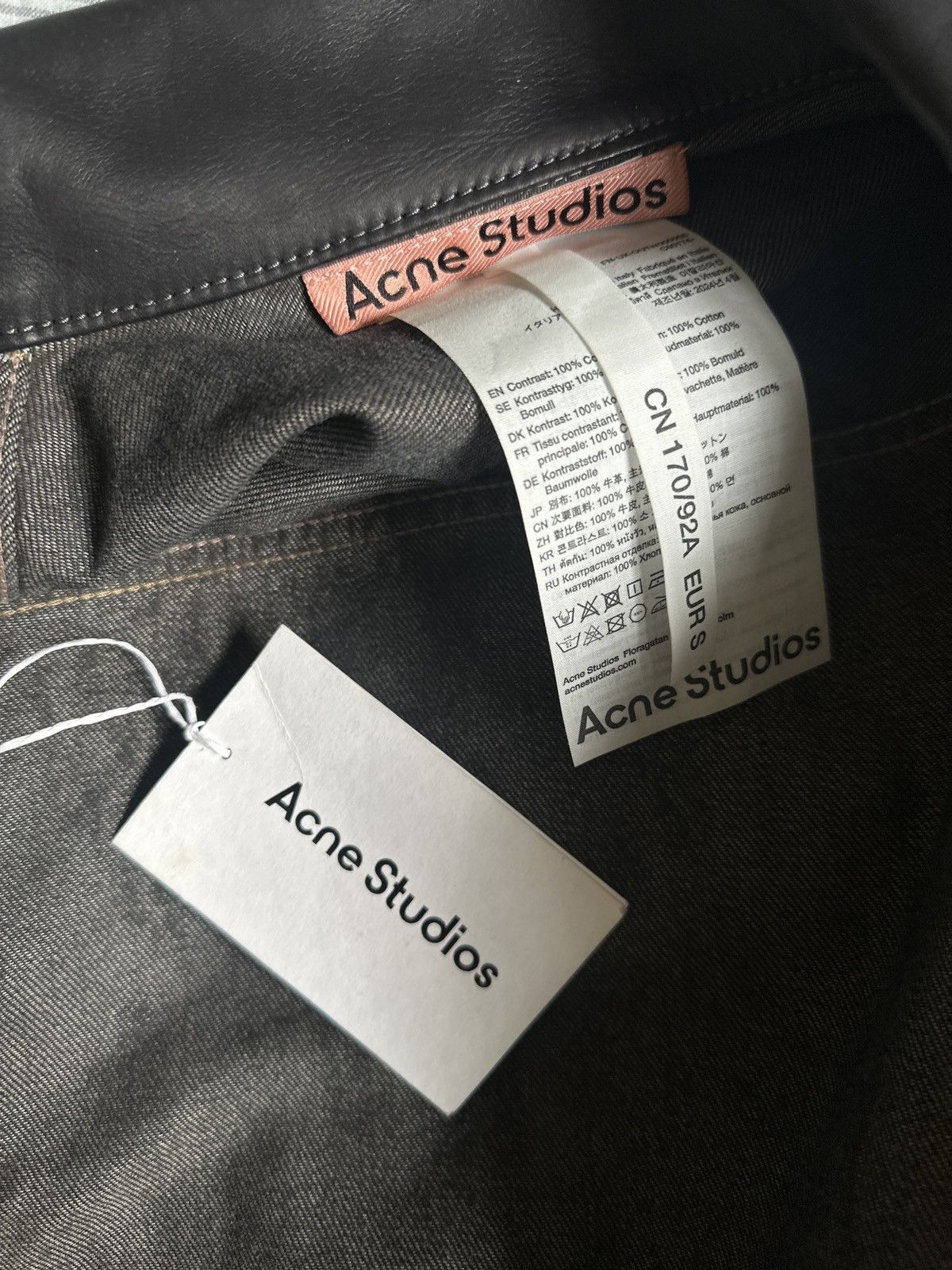 Acne Studios Acne Studios Denim Jacket Leather Collar Oversized Archive Size US S / EU 44-46 / 1 - 10 Thumbnail