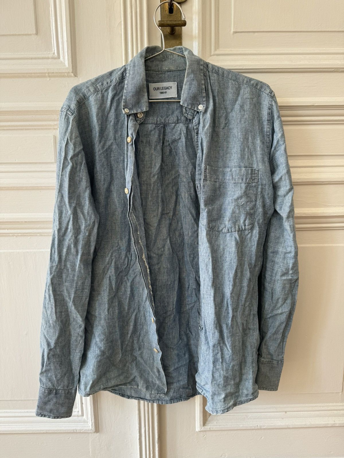 Our Legacy Our Legacy Chambray Denim Shirt Size US S / EU 44-46 / 1 - 6 Thumbnail