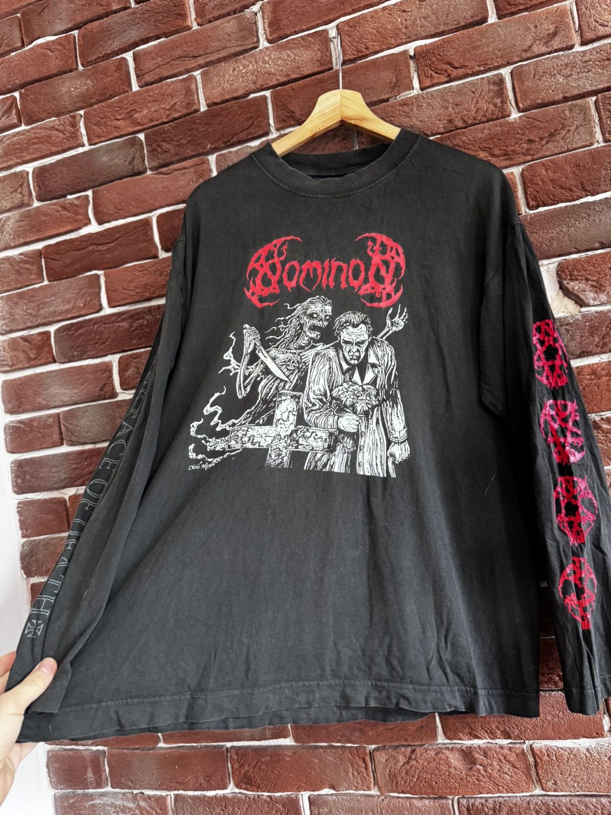 Band Tees Vintage Rare 2004 Nominon True face of Death Metal Band Tee Size US L / EU 52-54 / 3 - 7 Thumbnail