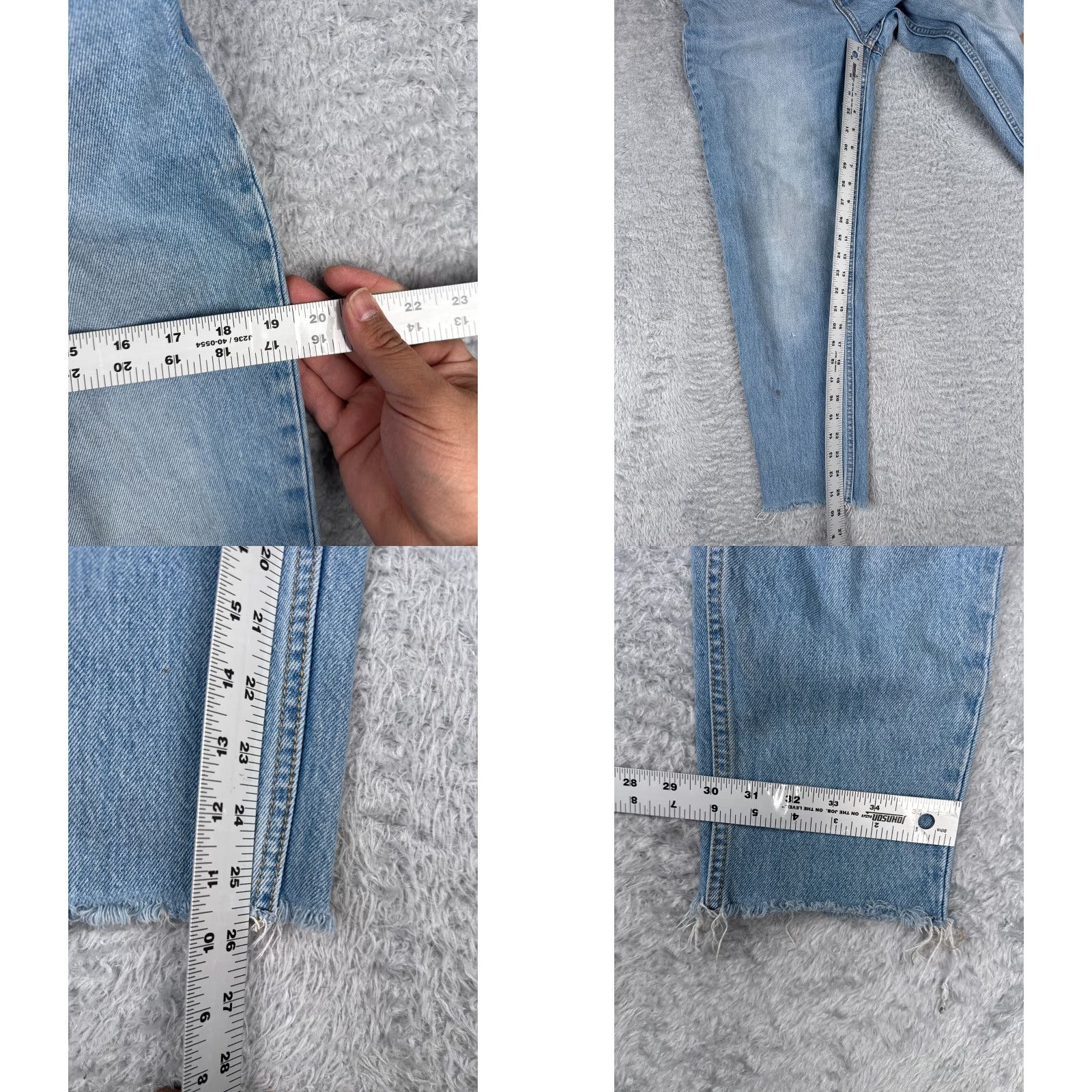 Levi's Levi's Jeans Women 29x26 5-Pocket Denim Light Wash Blue Premium Mom Style 80s Distressed Stretch Vintage No Size 29" - 10 Thumbnail