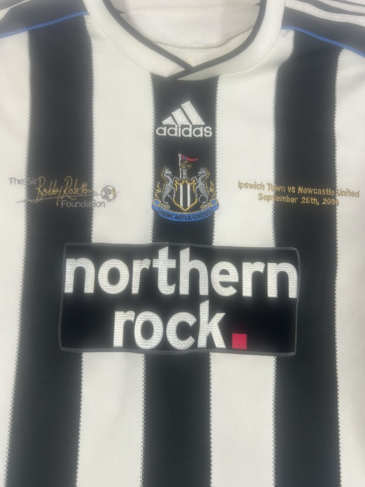 Adidas RARE NEWCASTLE BOBBY ROBSON GAME VS IPSWICH 2009 SHIRT Size US XL / EU 56 / 4 - 2 Thumbnail