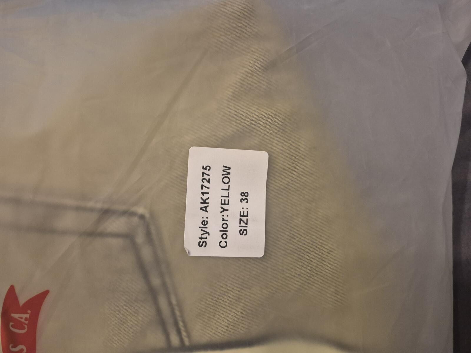 Asaali Asaali Yellow Cartel Denim Jeans Size 38 MSRP $350 Size US 38 / EU 54 - 4 Thumbnail