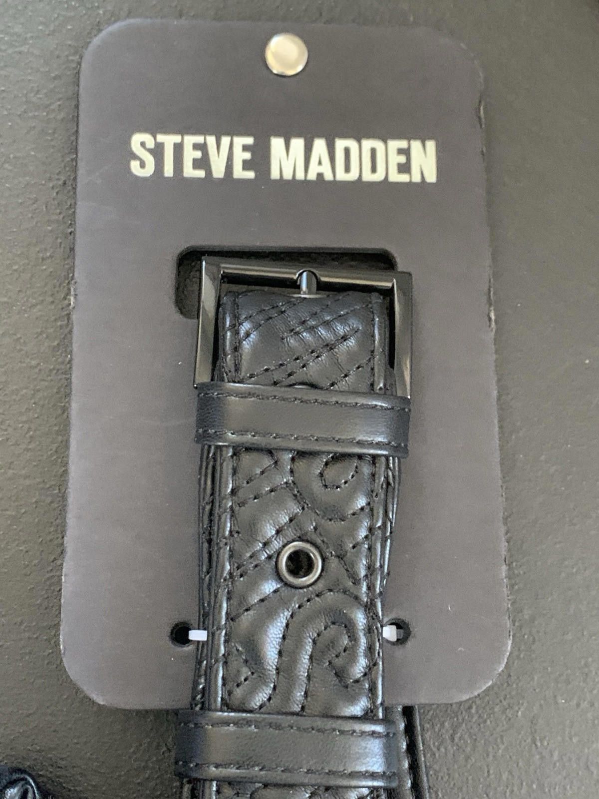 Steve Madden Steve Madden Women’s Logo Black Crossbody Waist Belt Bag Size ONE SIZE - 3 Thumbnail