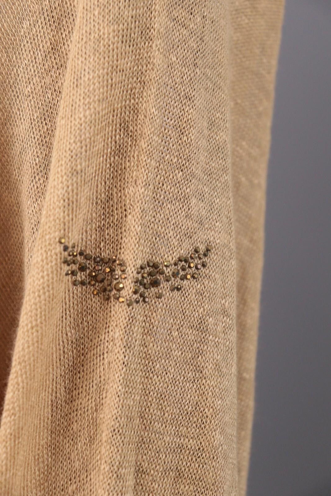 Zadig & Voltaire Zadig & Voltaire Beige Linen Henley Knit Sweater Size L Size L / US 10 / IT 46 - 6 Thumbnail