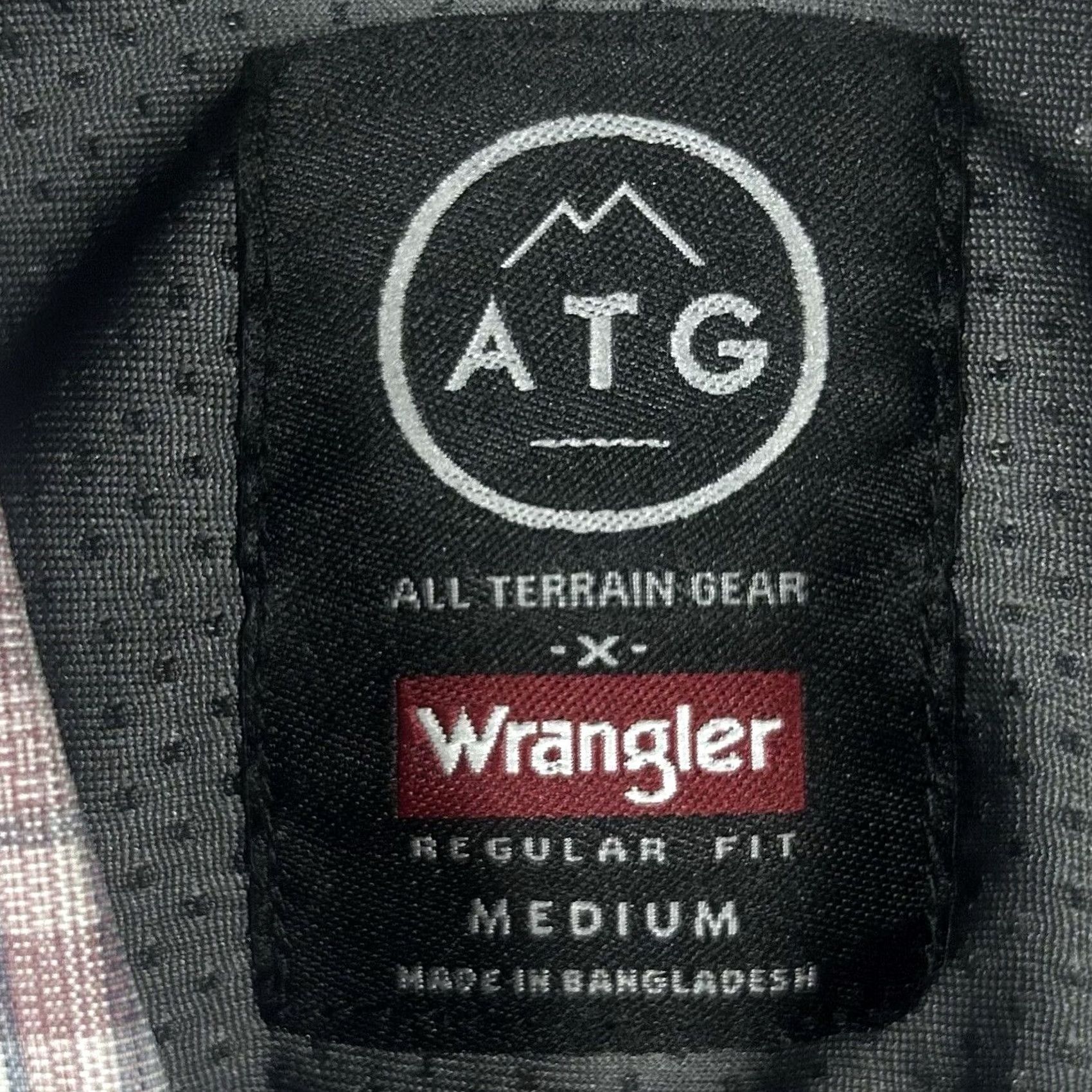 Wrangler Wrangler ATG Utility Shirt Red Short Sleeve Button-Up Nylon Polyester Outdoor Mens M Size US M / EU 48-50 / 2 - 2 Thumbnail
