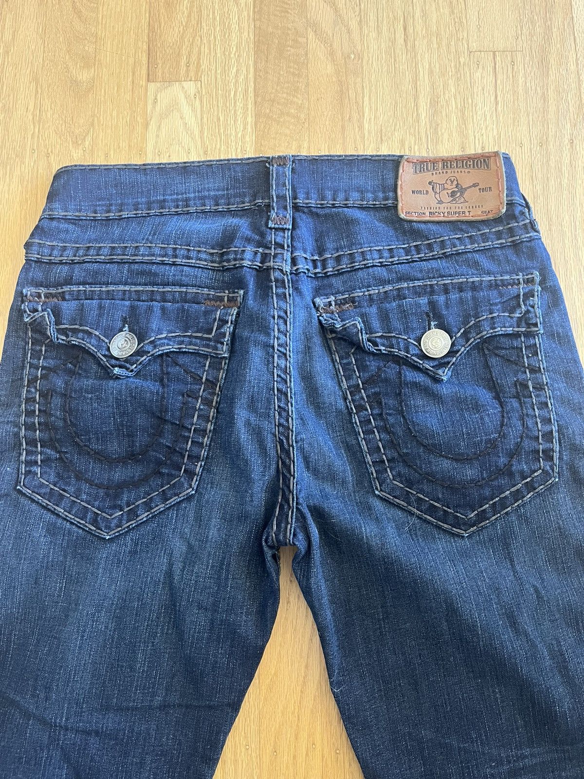 image of True Religion Super T Ricky Denim in Blue, Men's (Size 34)