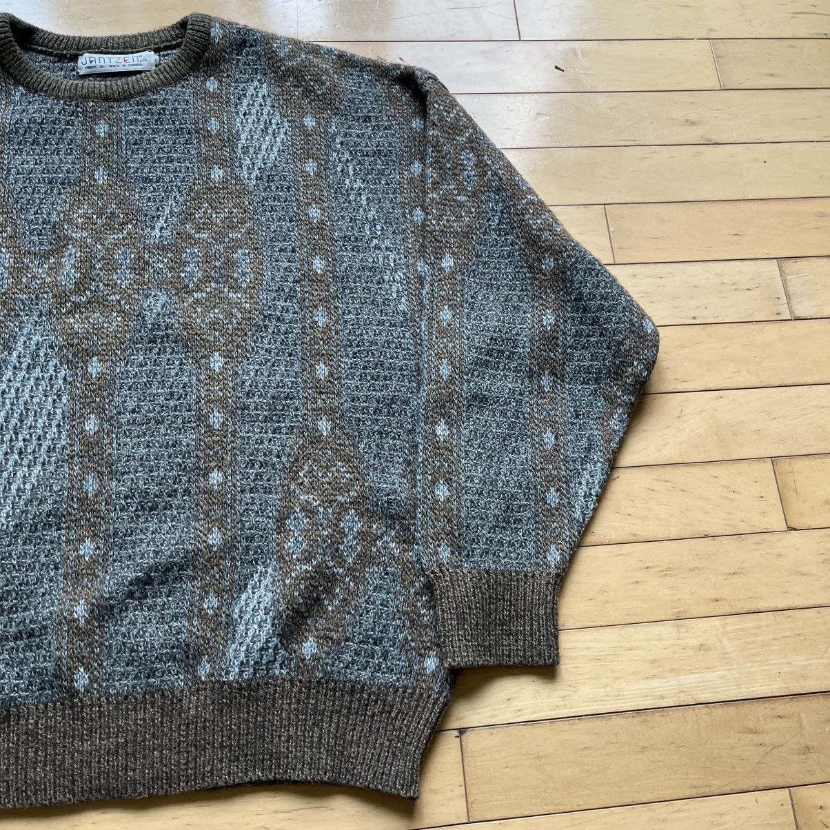 Vintage Brown Vintage knit sweater Size US L / EU 52-54 / 3 - 2 Thumbnail