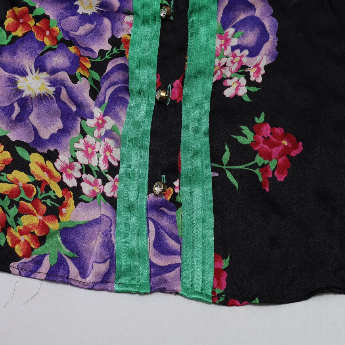 Dolce & Gabbana Dolce Gabbana Silk Printed Shirt Buttons Flowers Floral Size M / US 6-8 / IT 42-44 - 3 Thumbnail