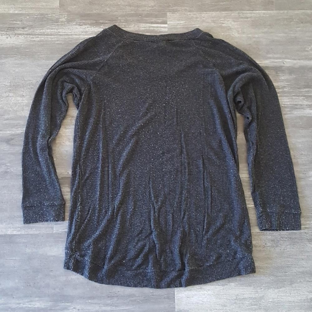 Designer Dark Grey Basic Sweater Long Sleeve Size M / US 6-8 / IT 42-44 - 2 Thumbnail