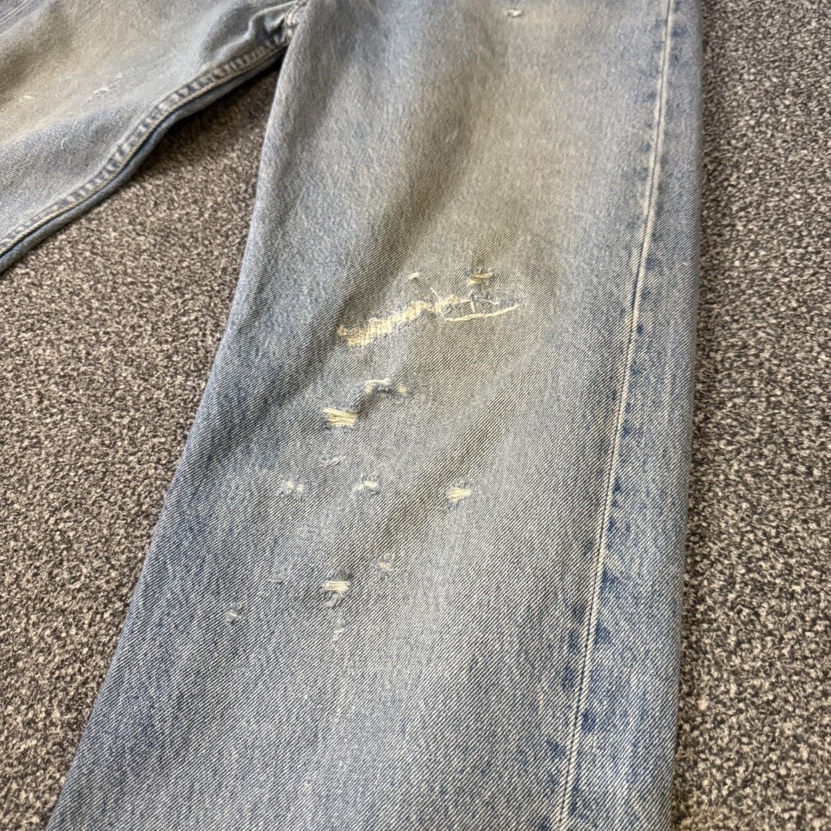 🔥🇺🇸 90s Levis 501 Light Wash Distressed Denim Made in USA