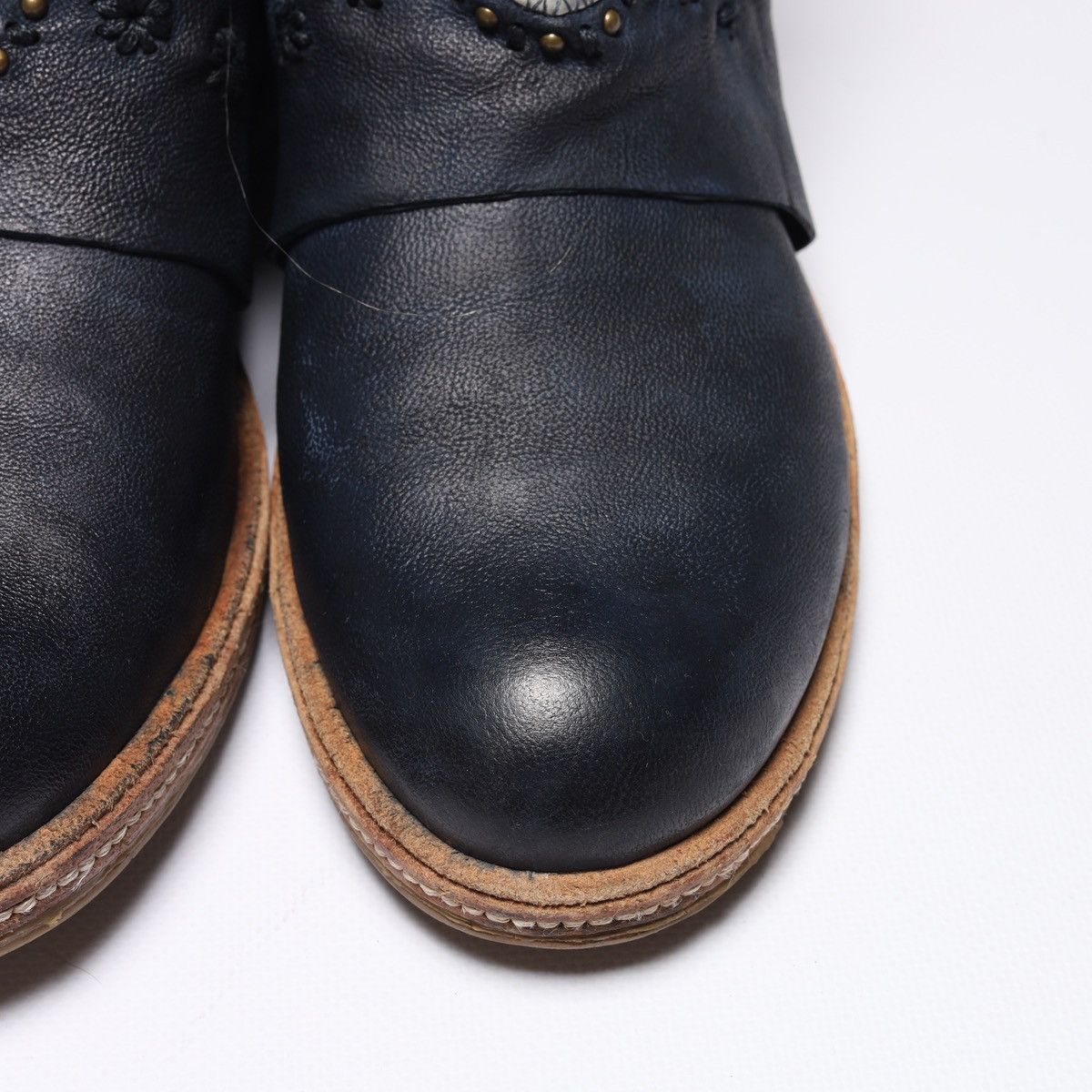 A.S.98 Airstep Navy Ankle Boots Leather as98 Shoes