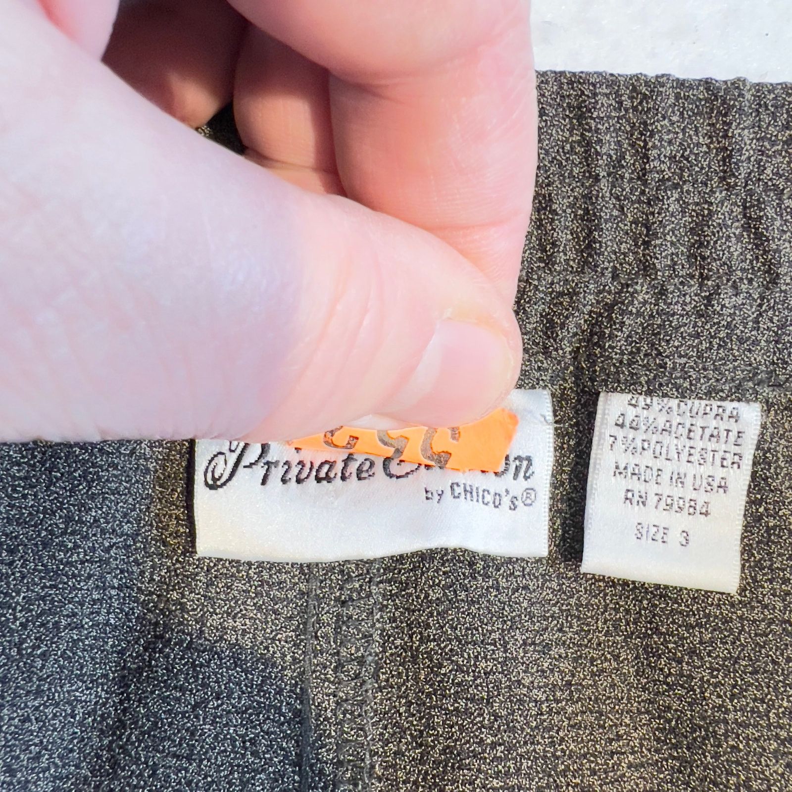 Chicos Chico's Private Collection Pant Woman XL/16 Chicos 3 Brown Size 36" / US 14 / IT 50 - 2 Thumbnail