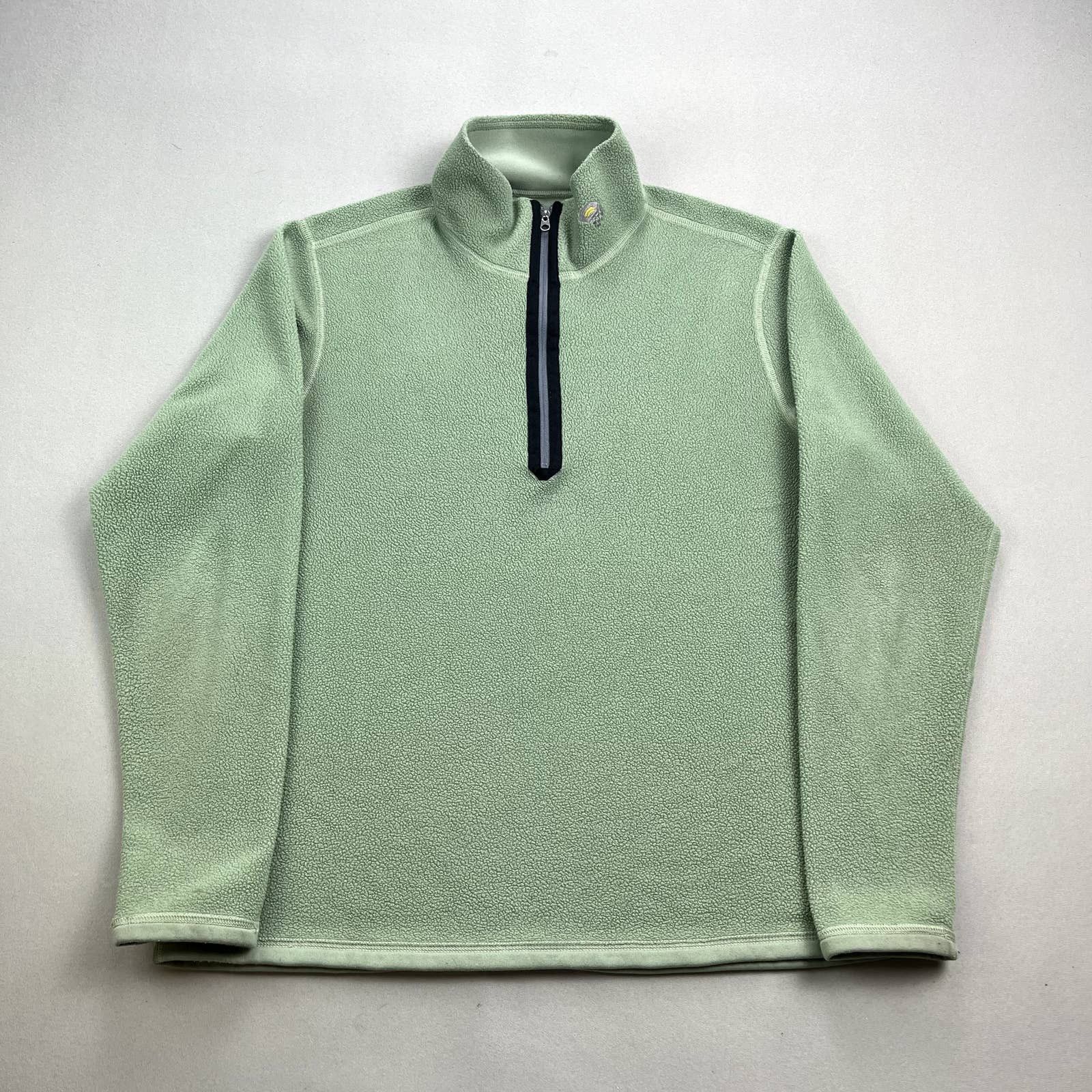 Mountain Hardwear Mountain Hardwear Fleece Jacket Green Reversible 1/4