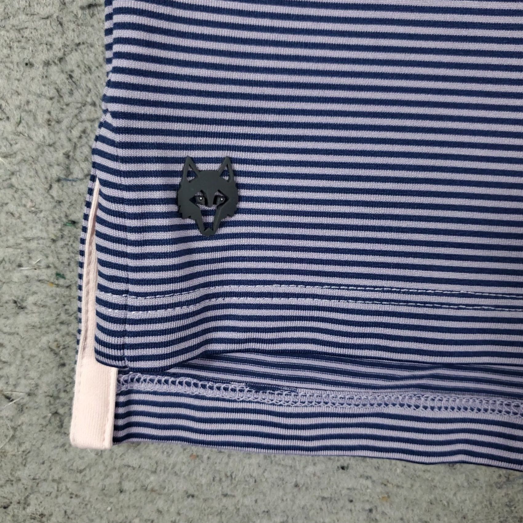 Vintage Greyson Polo Shirt Mens L Blue Striped Button Collar Short Sleeve Golf Casual Polo Shirt Size US L / EU 52-54 / 3 - 3 Thumbnail