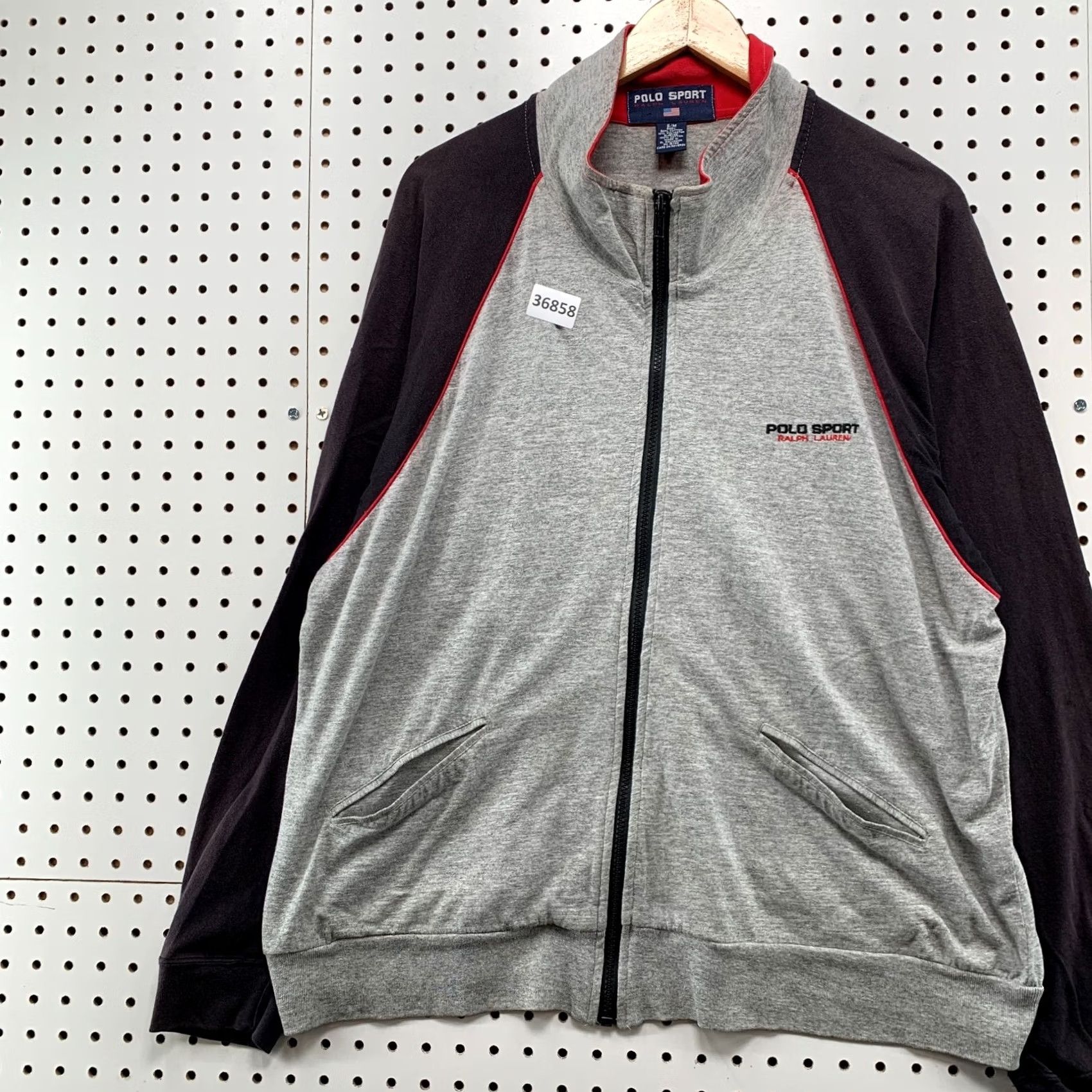 Vintage VINTAGE Polo Sport Jacket Mens M Gray Faded Zip Size US M / EU 48-50 / 2 - 5 Thumbnail