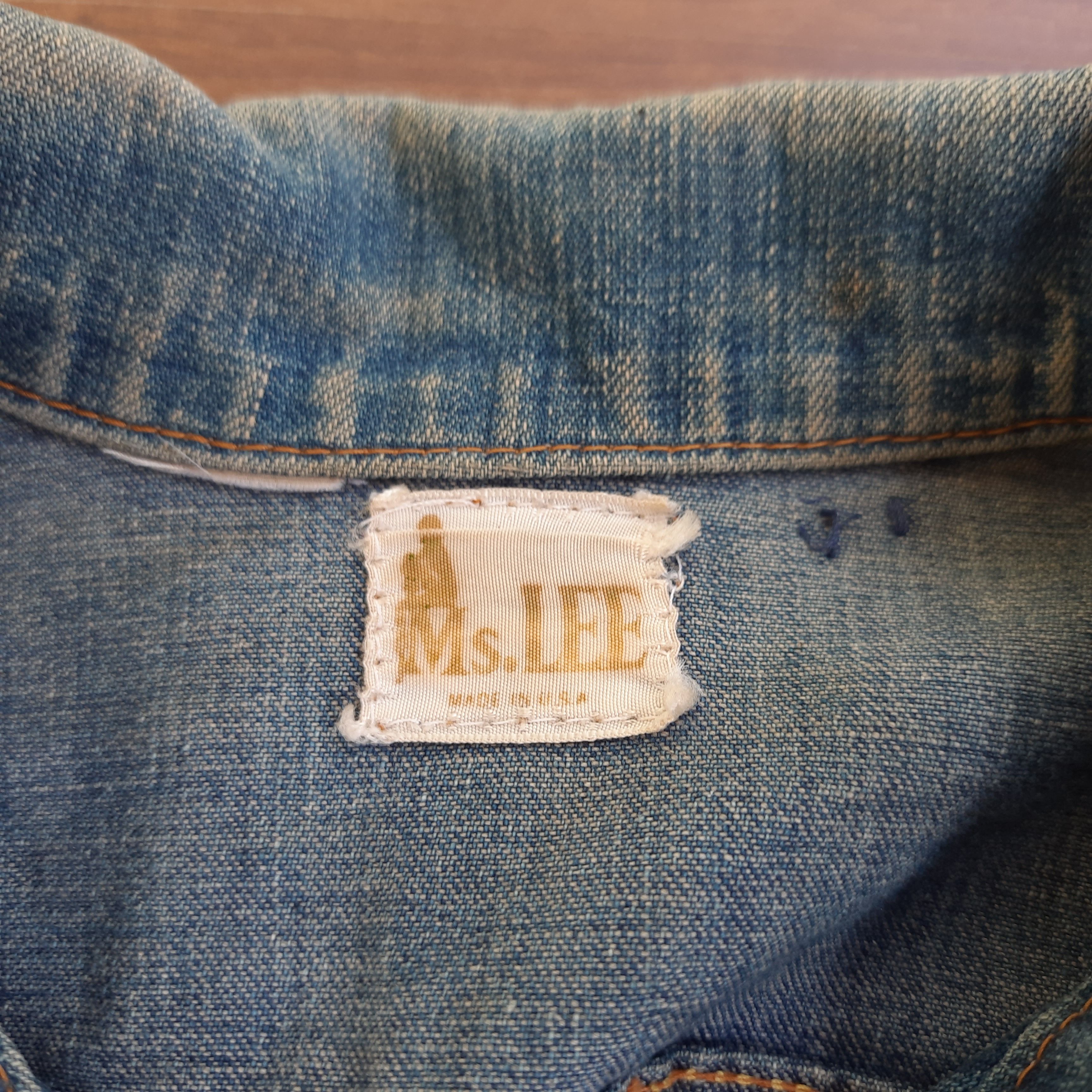 Lee 50s 60s Ms LEE Vintage Denim Jacket Size S / US 4 / IT 40 - 4 Thumbnail