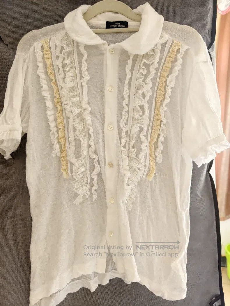Comme des Garcons Comme Des Garcons White short-sleeve shirt Size S / US 4 / IT 40 - 1 Thumbnail