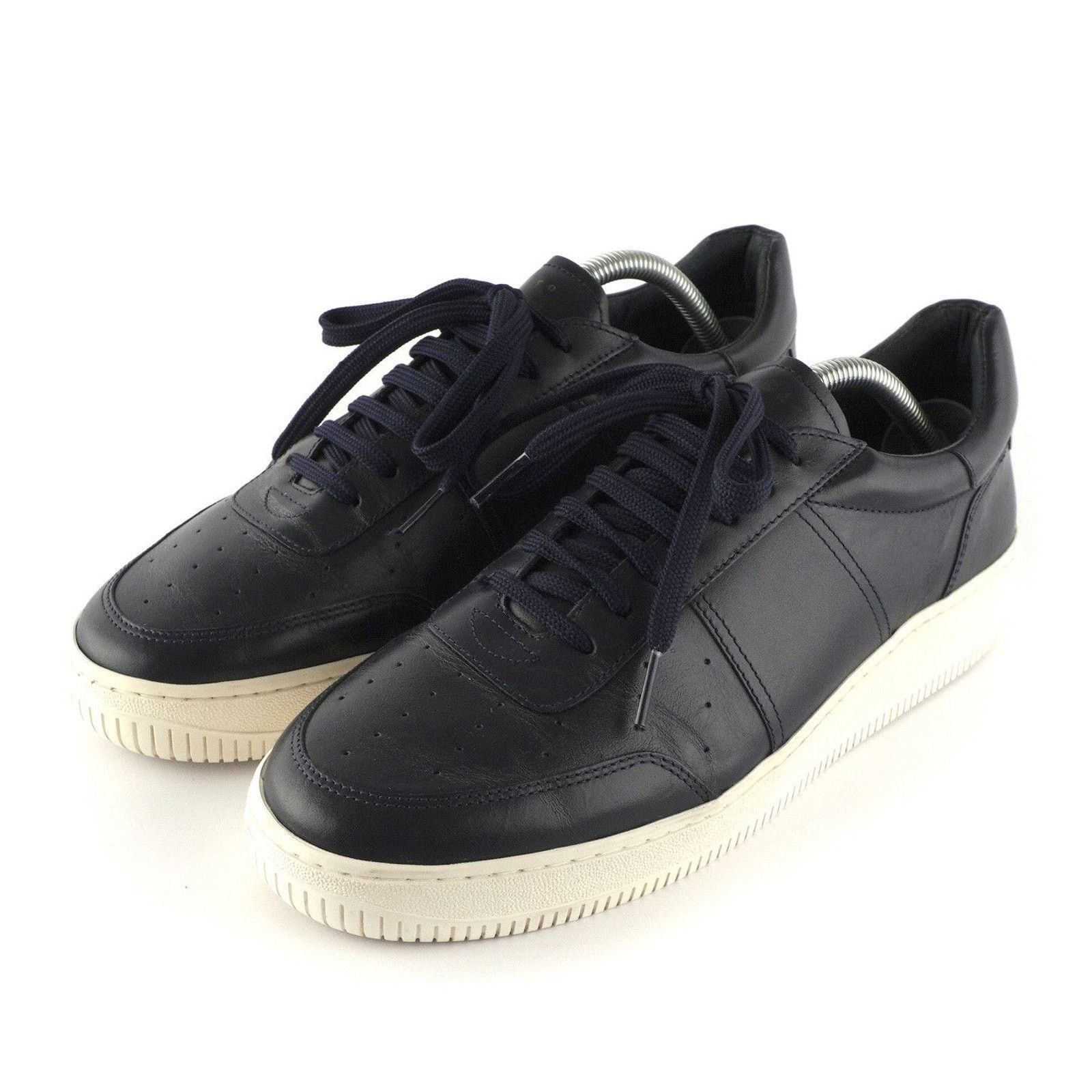 Sandro Sandro Plain Cow Leather Low Top Navy Sneakers Size US 9 / EU 42 - 1 Thumbnail