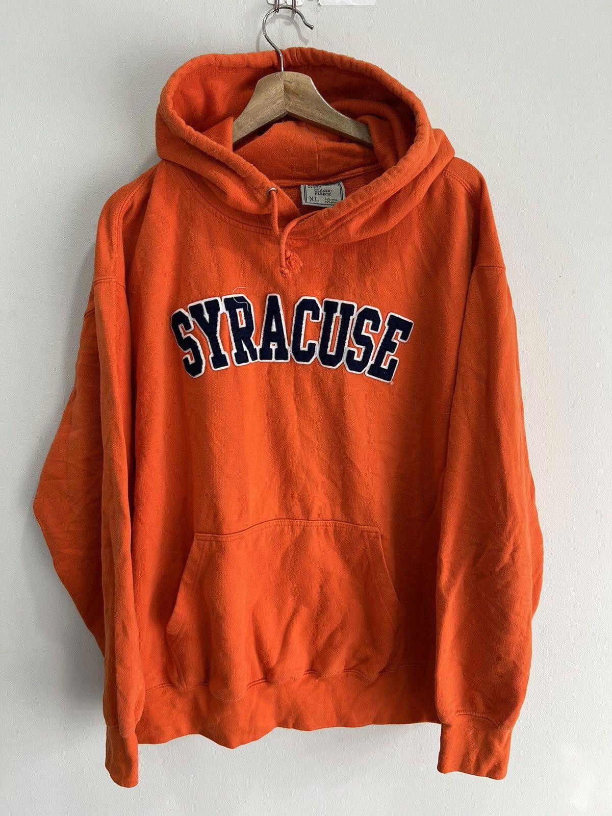 Vintage Vintage Syracuse Y2K Hoodie Sweater spellout Size US XL / EU 56 / 4 - 1 Thumbnail