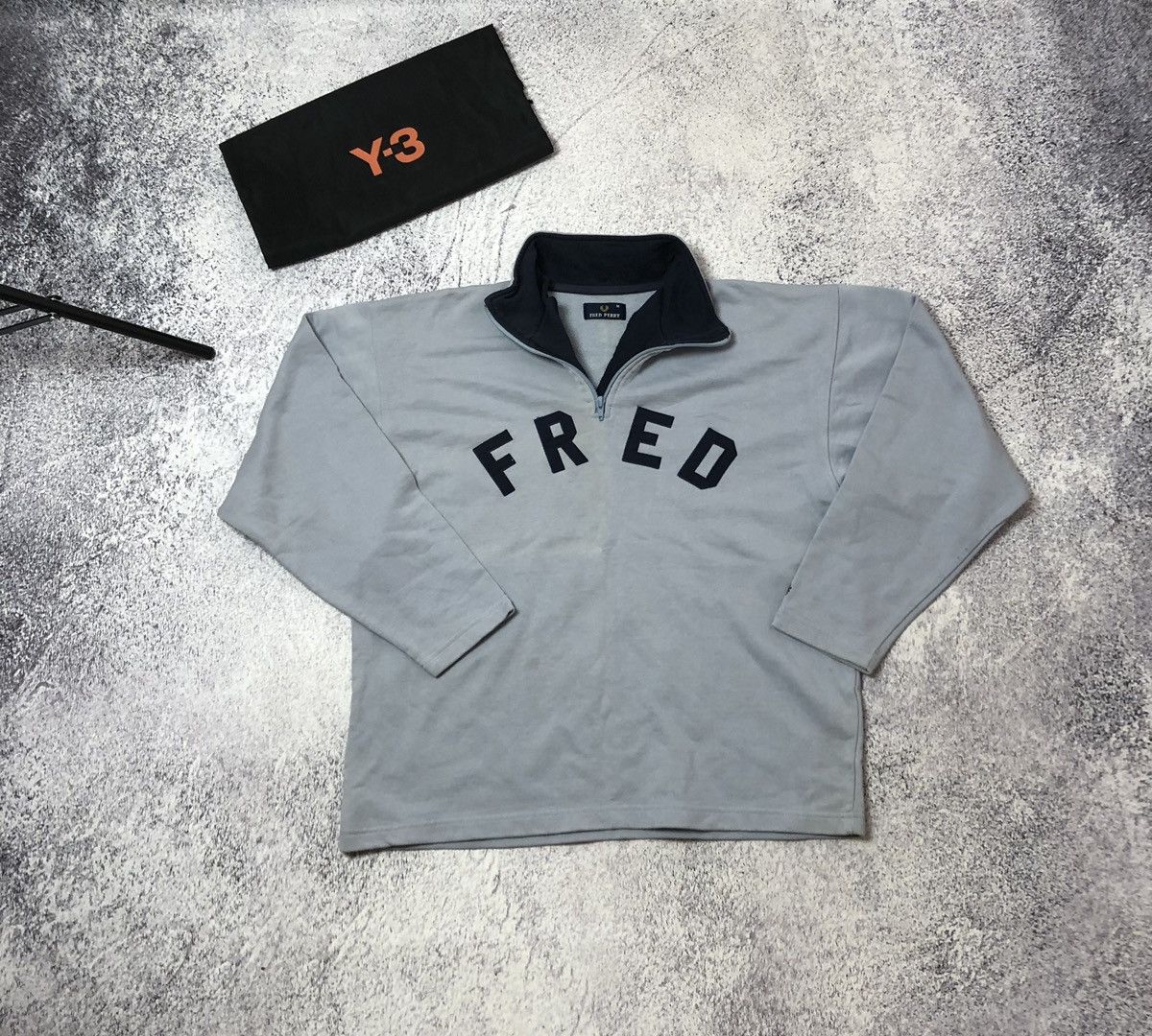 Fred Perry × Vintage Vintage men’s sweater Fred Perry size M y2k casual ykk Size US M / EU 48-50 / 2 - 1 Thumbnail