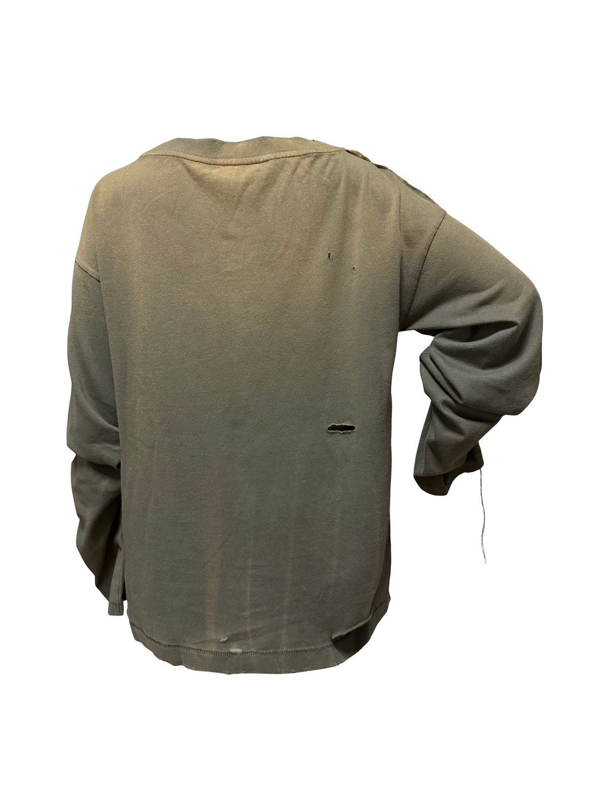 Acne Studios ACNE STUDIOS Fall Winter 2022 Distressed Long Sleeve T-Shirt Size XXS / US 00 / IT 34 - 2 Thumbnail