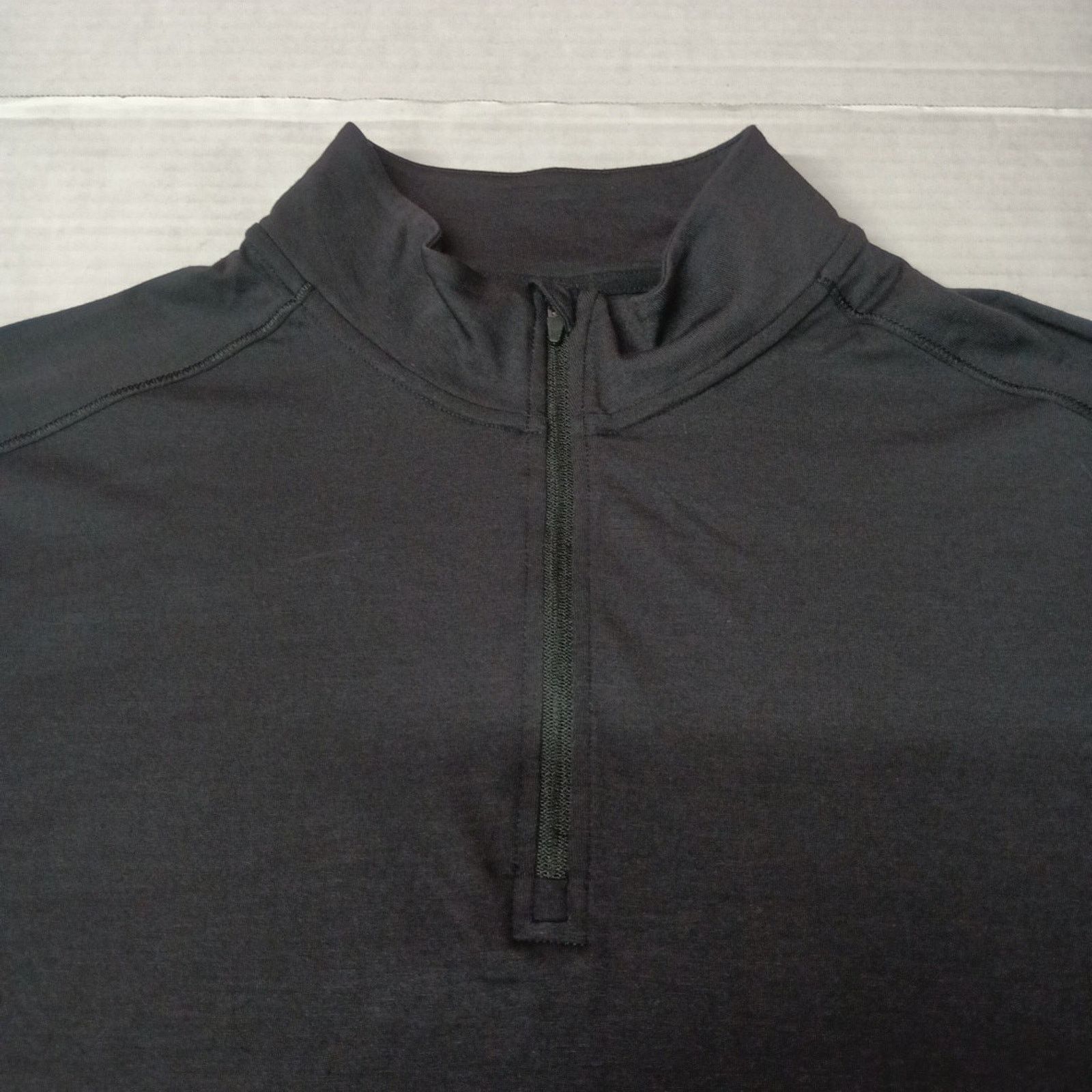Other Ozark Trail Men's 1/4 Zip Size L (42/44) Black Wool Blend Size US L / EU 52-54 / 3 - 3 Thumbnail