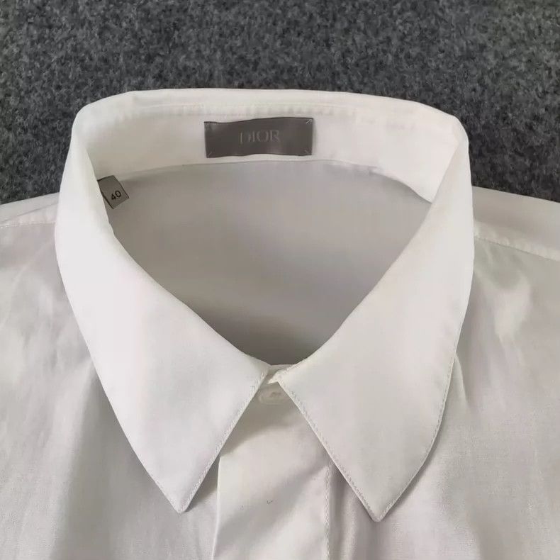 Dior DiorLogo labeled single-breasted solid color loose long-sle Size US XXS / EU 40 - 3 Thumbnail