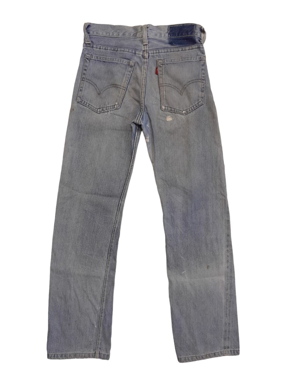 image of 60S Levis 502 Talon 42 Selvedge Usa Stamped 38 Button (F73) in Blue, Men's (Size 26)
