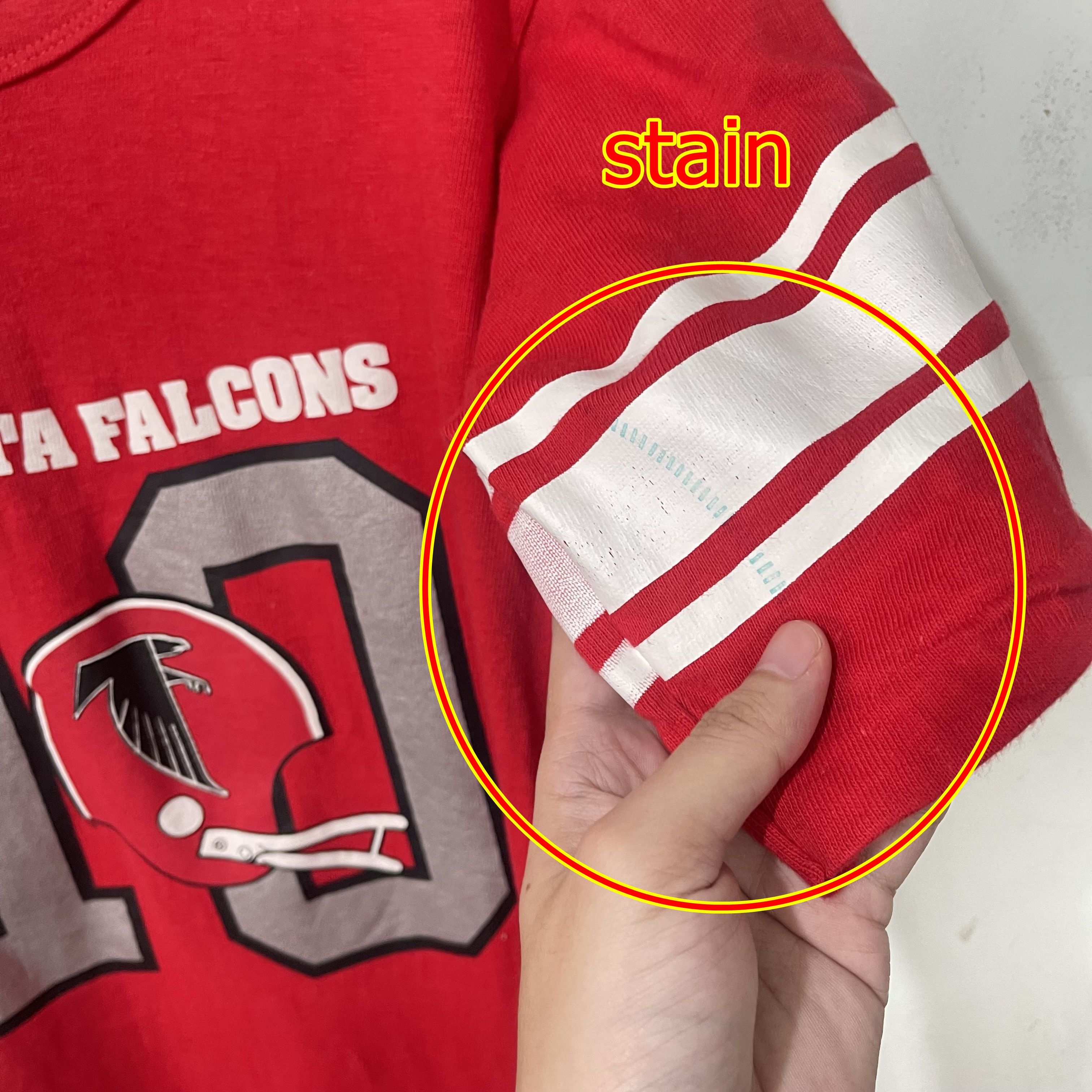 NFL Vintage 90s Atlanta Falcons 10 Jersey T-Shirt Size US XS / EU 42 / 0 - 7 Thumbnail