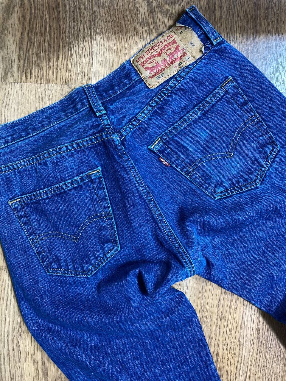 Levi's VINTAGE LEVIS 501 DISTRESS BLUE WASH JEANS Size US 30 / EU 46 - 10 Thumbnail