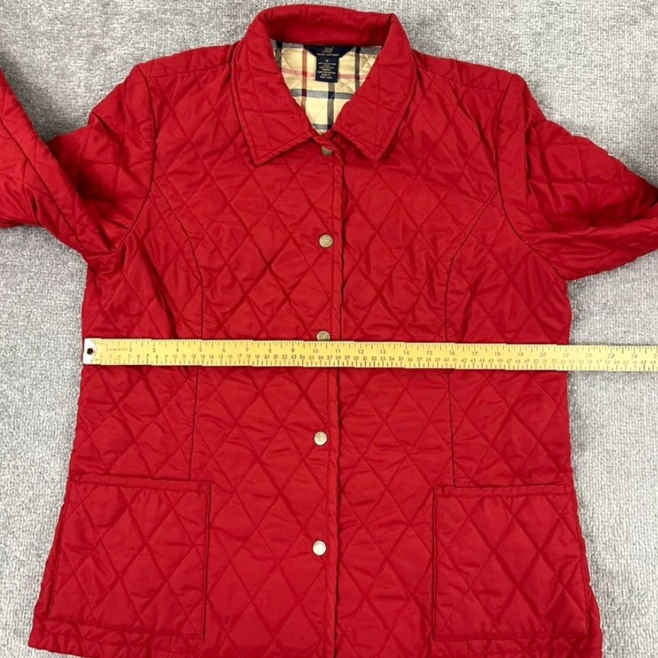 Brooks Brothers BROOKS BROTHERS Jacket Size 14 Red Quilted Coat Lined Button Pockets Womens Size XL / US 12-14 / IT 48-50 - 4 Thumbnail