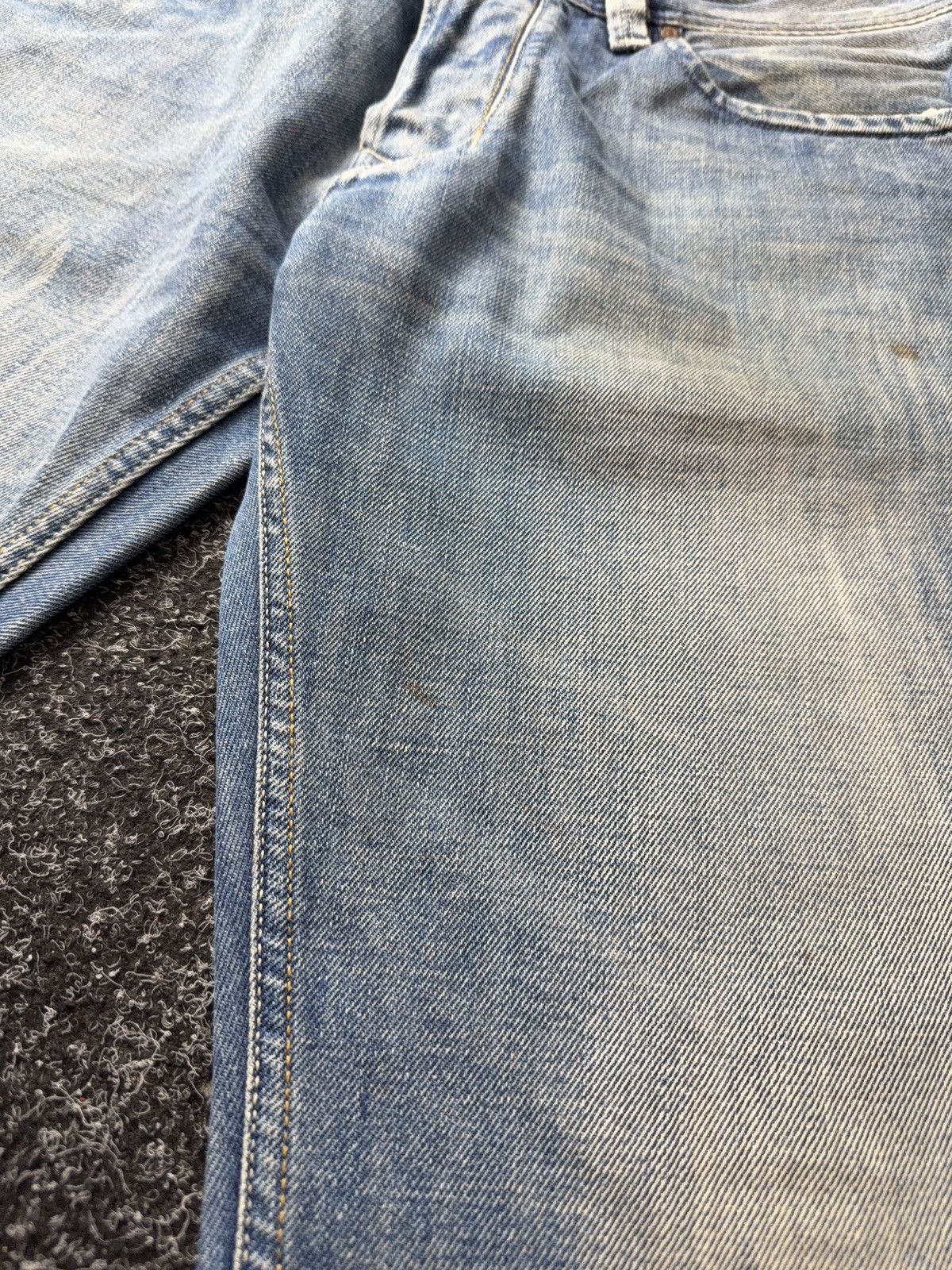 Diesel Luxury 00s Y2K Dirty Diesel Larkee Straight Leg Faded Jeans Size US 34 / EU 50 - 7 Thumbnail