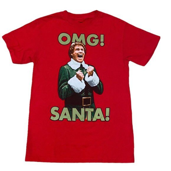 Ripple Junction 🏁 Elf "OMG Santa" T-Shirt 🏁 Size US S / EU 44-46 / 1 - 1 Thumbnail