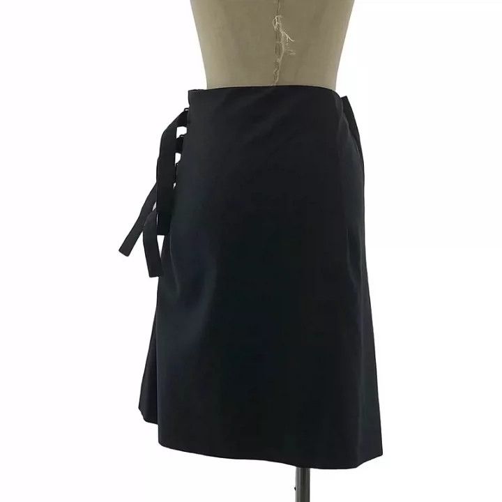 Dries Van Noten DRIES VAN NOTEN A wool skirt decorated with straps Size 25" / US 0 / IT 36 - 4 Thumbnail