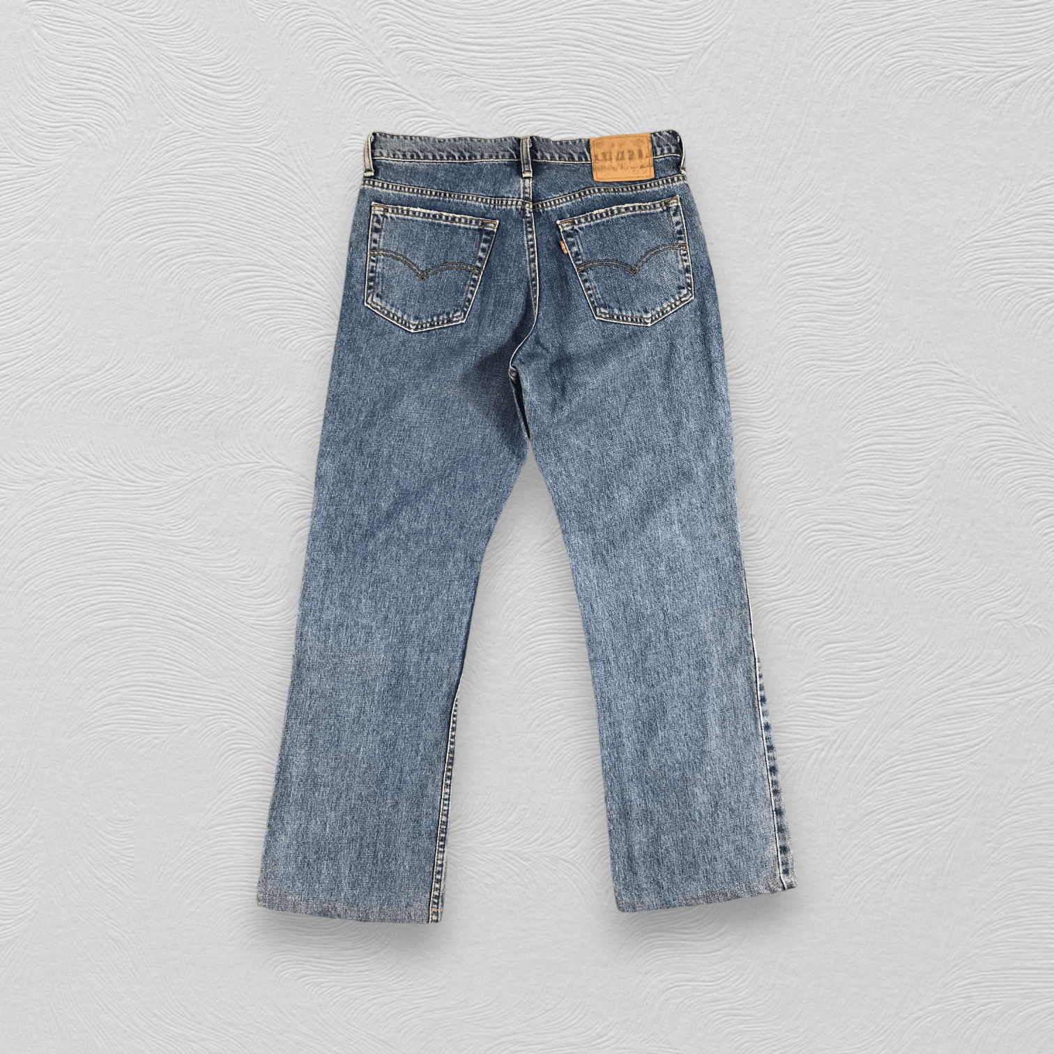 Levi's Vintage 90s Levis 517 Jeans Faded Blue Flare Denim KJ497 Size US 32 / EU 48 - 2 Thumbnail
