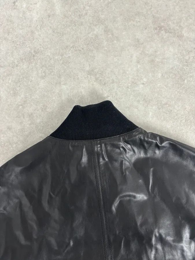 Gucci 2000s Gucci Black Leather Light Bomber Jacket Size US M / EU 48-50 / 2 - 6 Thumbnail
