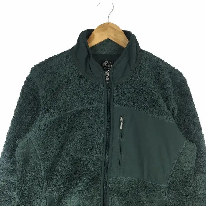 Uniqlo Vtg UNIQLO BULKY FLEECE Green Sherpa Jacket Sweater Outdoor Size XL / US 12-14 / IT 48-50 - 2 Thumbnail