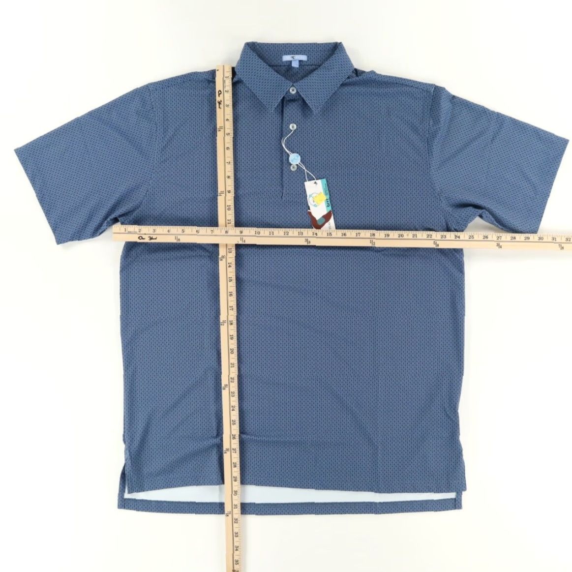 Vintage Genteal Brrr Printed Baseball High Stretch Polo Shirt Navy Blue Men's XL Shirt Size US XL / EU 56 / 4 - 3 Thumbnail